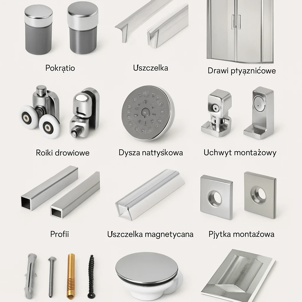 Na co należy zwrócić uwagę wybierając części zamienne do kabiny prysznicowej?
